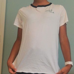 White Ringer Tee